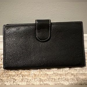 Danier Leather Wallet, Black